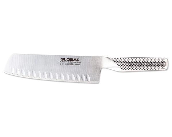 Global G-81 Grönsakskniv Olivslipad 18 cm