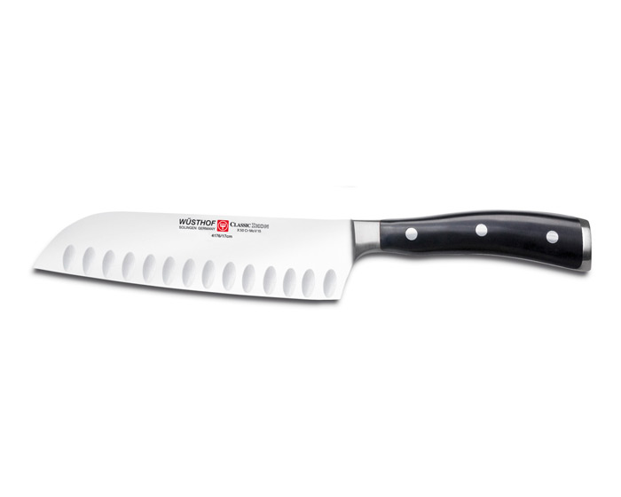Wüsthof Classic Ikon Santokukniv 17 cm Svart