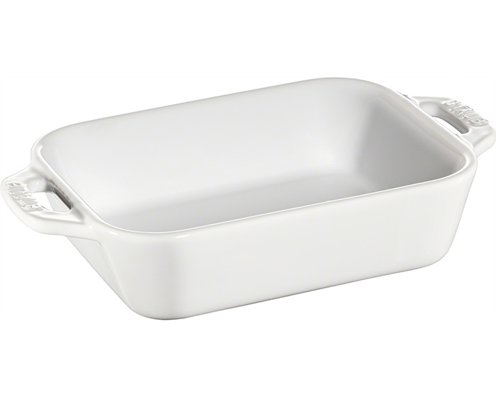 Staub Ugnsform Rektangulär 14x11 cm Vit