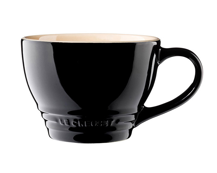 Le Creuset Jumbokopp 0,4 L Blank Svart