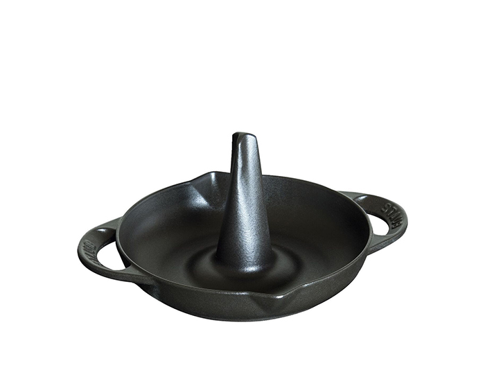 Staub Vertikal Kycklingroaster Ø 24 cm Svart