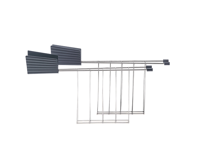 Alessi Plissé Toastgaller 2-pack Grå
