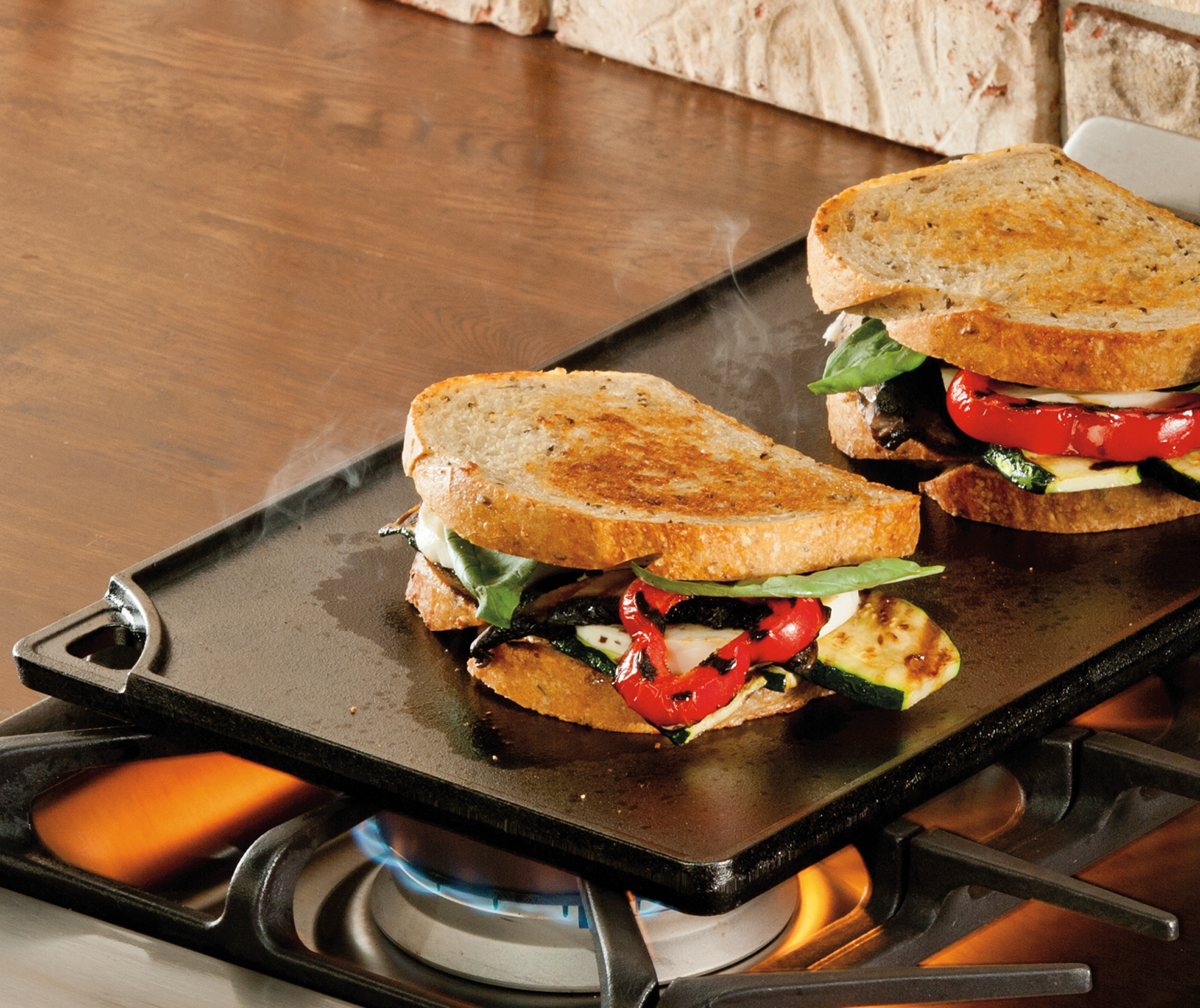 Lodge Classic Grill/Stekplatta Vändbar Rektangulär Gjutjärn - Bild 2